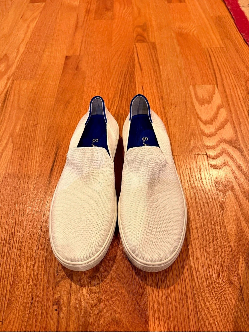 Rothy's The Original Slip On Sneaker Slip-On Sneakers in Bright White US 8